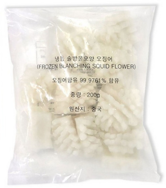 [씨기프트]솔방울 오징어 200g 칼집오징어 짬뽕 제수용 업소용, 1개