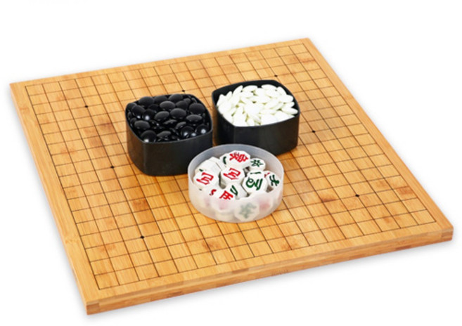벧엘스포츠 2cm 대나무 바둑판 장기판 바둑알 장기알 바둑판세트 세트, 2cm 대나무 바둑판+장석3호P+장기알, 1개