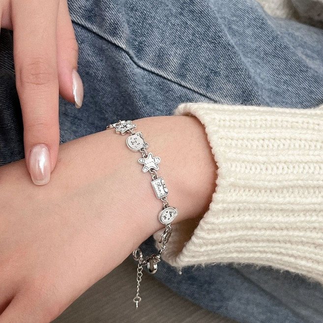 [Fandio] S925 순은 팔지 실버 악세사리