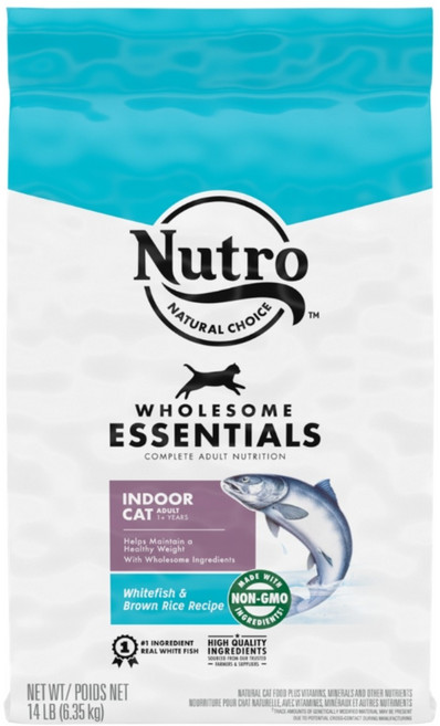 뉴트로 1세이상 고양이 인도어 건식사료, 흰살생선, 6.35kg, 1개