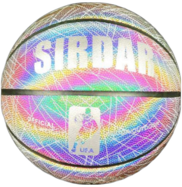 영결무람 문라이트 야광 반사 농구공 레인보우