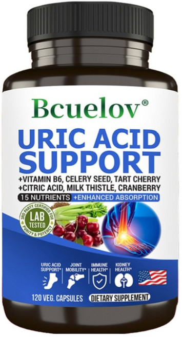 요산 디톡스 캡슐 - 셀러리씨 함유로 요산을 강력하게 제거하여 신장 기능의 밸런스를 맞춰주고 관절과 비뇨기 계통의 건강을 증진시켜 줍니다, 1개, 60회분