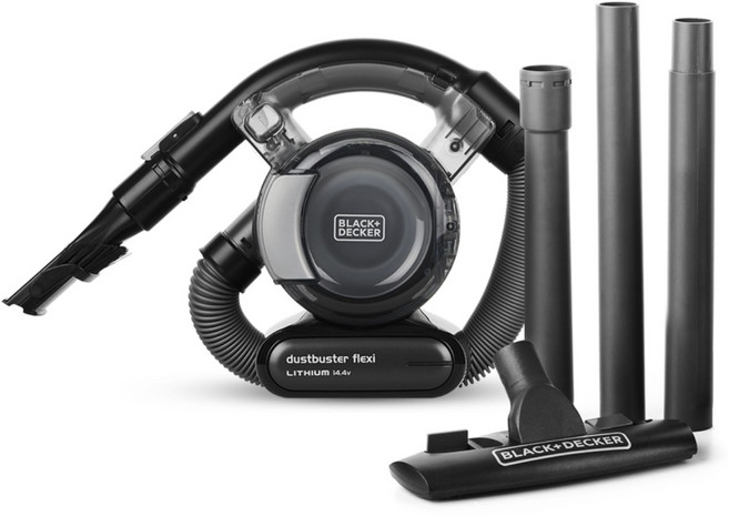 블랙앤데커 플렉시 핸디 무선 코끼리코 청소기, 블랙, TPD1420BK