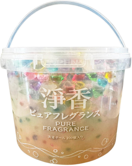 7in1 洗衣球 洗衣膠囊 香氛洗衣凝珠 木質香調 洗衣膠球 香香豆, 1個, 晨嶺雪松, 200個裝