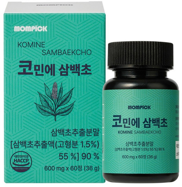 맘픽 코민에 삼백초 추출물 알약 식약청인증 HACCP, 1개, 60회분