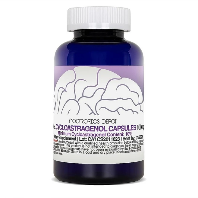 누트로픽 텔로미어 황기 사이클로아스트라제놀 100mg 30캡슐, 30 Count (Pack of 1), 1개, 30정 - 쿠팡