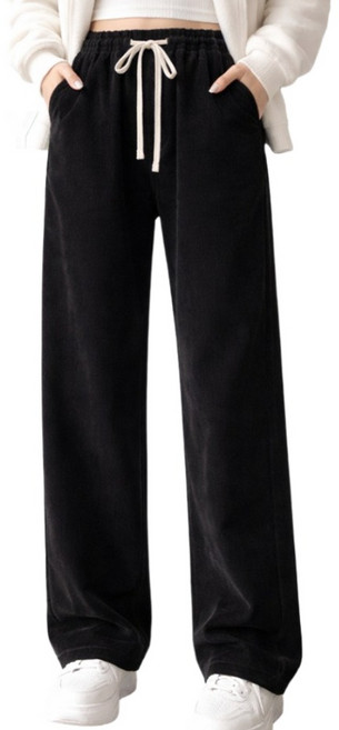 LOOBON 1+1 따뜻한 여성 골덴바지 기모바지 밴딩 팬츠 2size 겨울 바지