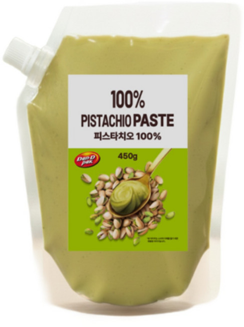 pure 피스타치오 페이스트 식빵잼 100% 무첨가 두쫀쿠 스프레드, 1개, 450g