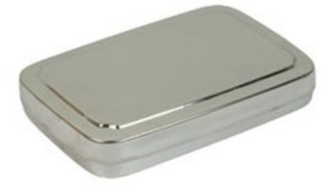 스텐 사각 도시락 엣날도시락 추억의도시락, 사각도시락 (소), 1개