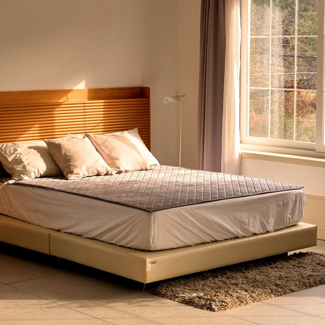 [26년 신형] 한일의료기 전기매트 EMF인증 카본 탄소매트 전기요 실버그레이, 200x150(더블)