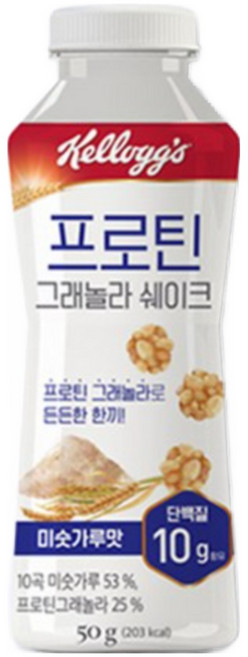 켈로그 프로틴 그래놀라 쉐이크 미숫가루맛, 50g, 24개
