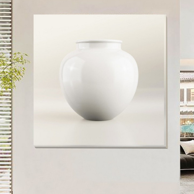 라라공방 풍수 다복 달항아리 그림 거실 액자