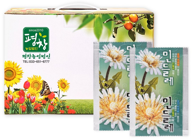 [평창농업법인] 민들레즙(120mlX50팩), 50개