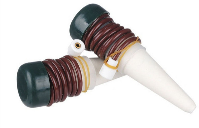 2p/4p/6p 구성 무제한 자동 급수 장치 화분 식물 원예 물주기 급수캡, 브라운, 2세트