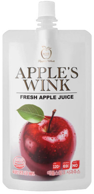 애플스윙크 프리미엄 문경 감홍사과 100% 착즙 주스 (무첨가) 사과주스, 20개, 120ml
