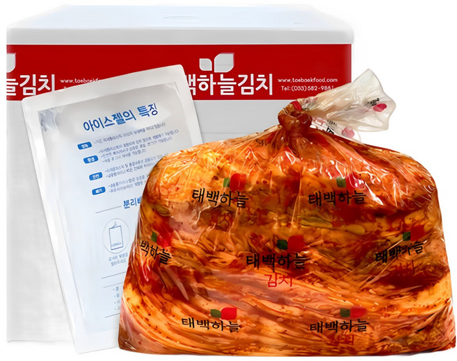 태백하늘김치 김장 포기김치 국산100% /무료배송, 10kg, 1개