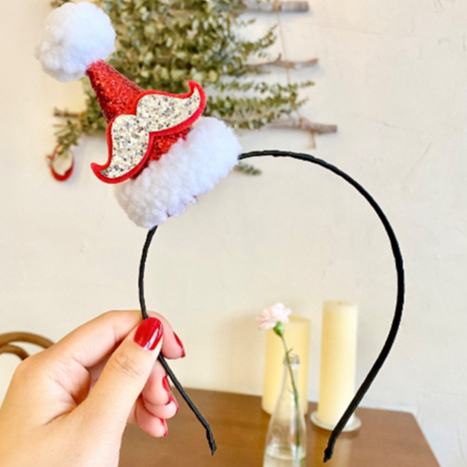 크리스마스 헤어클립 머리띠 인스타 감성