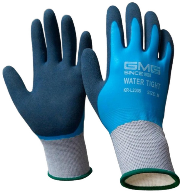 어벤툴즈 지엠지 방수장갑 / 방한장갑 원예 낚시 정비 작업용장갑, L2005(방수장갑), M, 1개, 블루