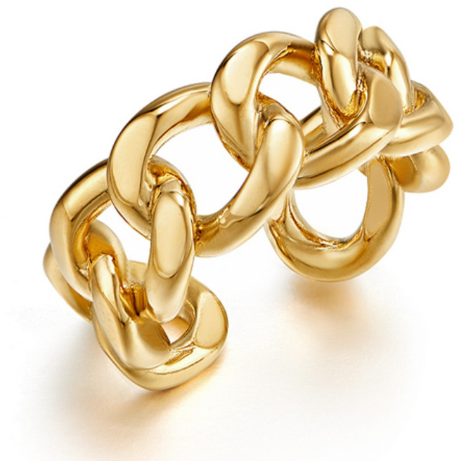 가이거 선미 착용 볼드 체인 오픈링 GISVWR006