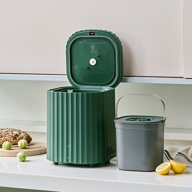 바툼 UV 살균 음식물 쓰레기 냉장고 3L 가정용 저소음, 그린(GREEN)