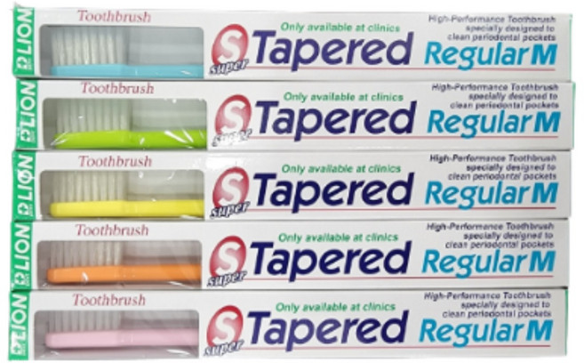 라이온 슈퍼테이퍼드레귤러칫솔 1세트, 5개입, 1개