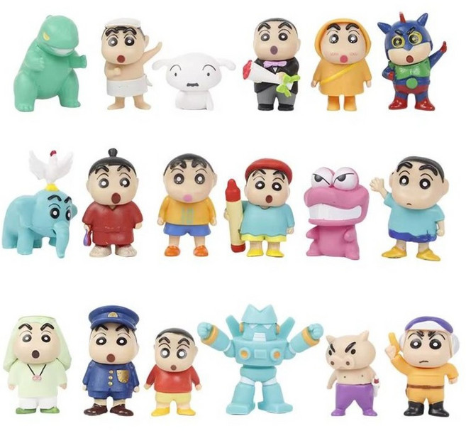 짱구 피규어 24개 세트 장난감, 1개