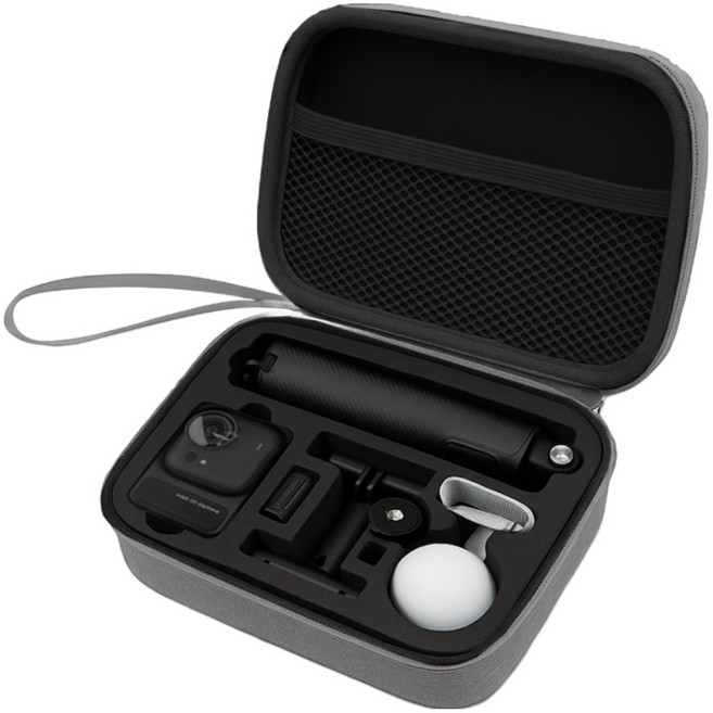 인스타360 GO Ultra 전용 올인원 하드쉘 케이스 파우치 가방, 1개, 그레이