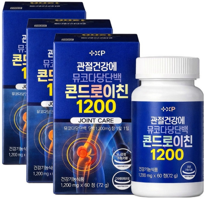 소연골우슬콘드로이친 관절엔 콘드로이친1200 허리통증 약 국전용, 1개, 60정