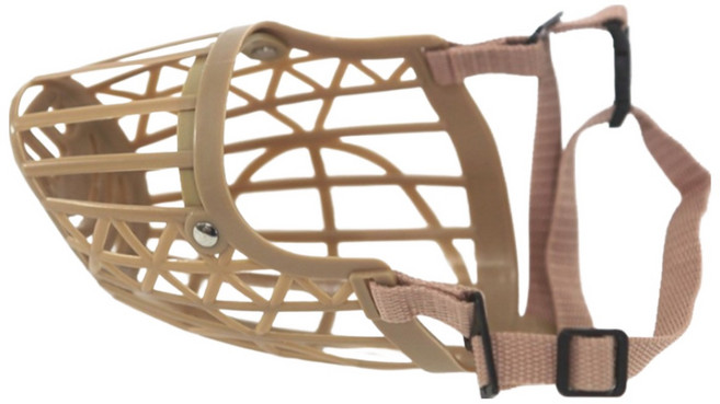 이세이브 펫도그 대형 입마개, 브라운(7호), 1개