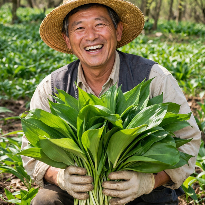 1Kg 대명이 잎명이 강원도 홍천 명이나물 산마늘 울릉도종, 1개