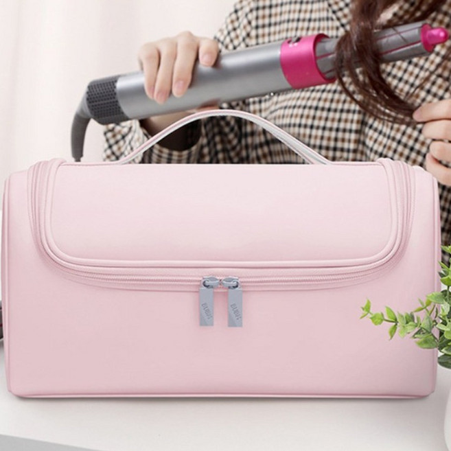 도해 고데기 드라이기 휴대용 파우치 수납 여행용 칸막이 인조가죽 방수