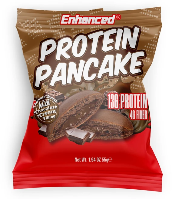 인핸스드 프로틴 팬케이크 10개입 더블초콜릿맛 ENHANCED PROTEIN PANCAKE 단백질 다이어트간식, 55g, 1박스 - 쿠팡