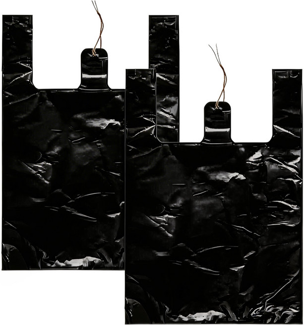 봉다리하우스 다용도 손잡이 배달 마트봉투 검정, 3L, 500개