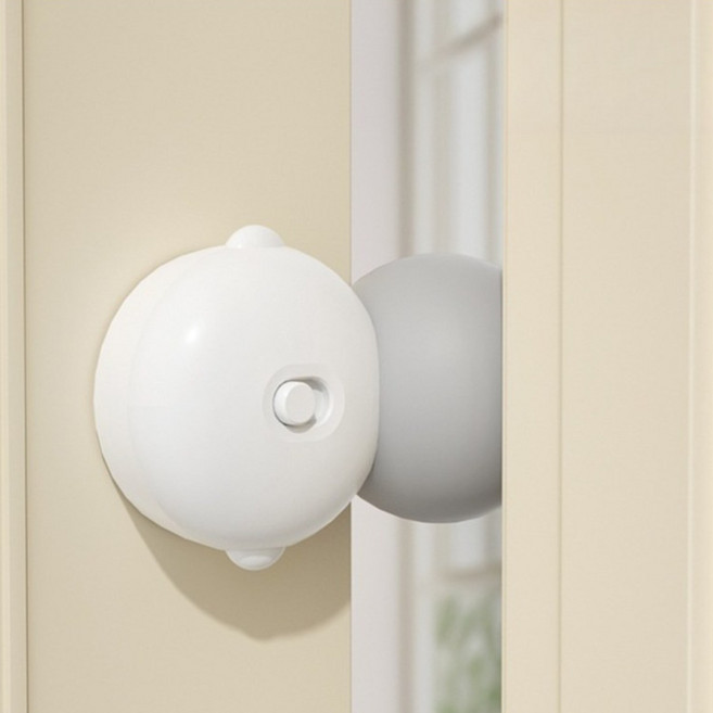 라워스 스마트회전 무타공 안전 문닫힘방지, 화이트, 1개