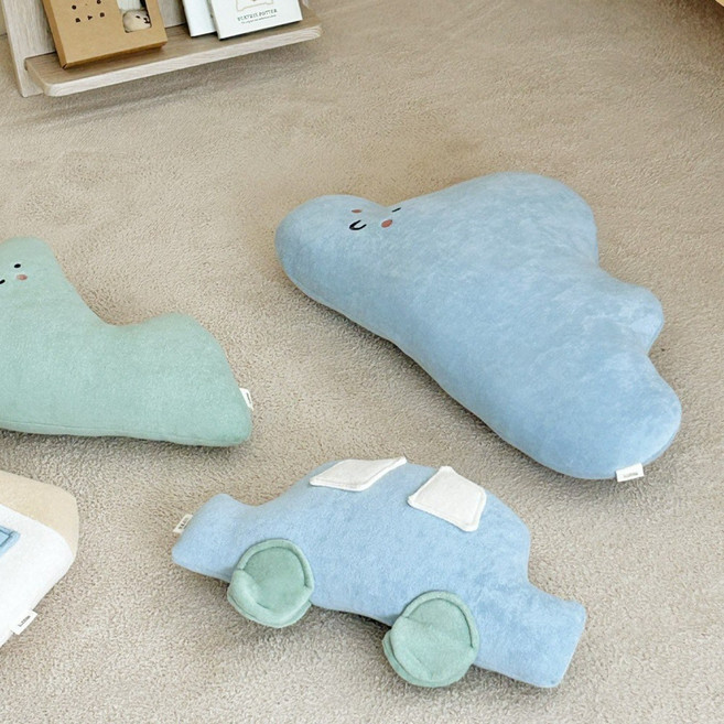 마롤로뜨 아기 바디필로우 쿠션 침대 범퍼 가드, 구름이(블루)S - 테리 바디필로우