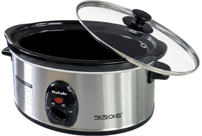 순수팩토리 키친아트 라팔 세라믹 슬로우쿠커 3.2L 전기냄비 맥반석 찜요리 만능냄비