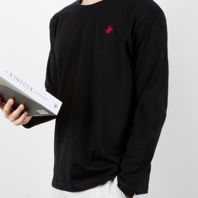 비버리힐즈폴로클럽 드라이코튼 긴팔 라운드 티셔츠 BP-1039