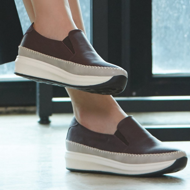 플로쥬 리즈 소가죽 한국 자체제작 슬립온 사계절