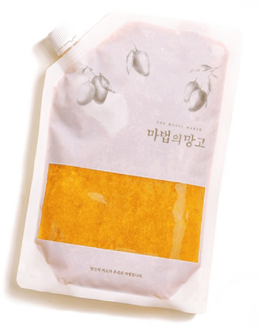 마법의망고 프로즌 냉동 수제 망고청, 1개, 5개입, 1kg