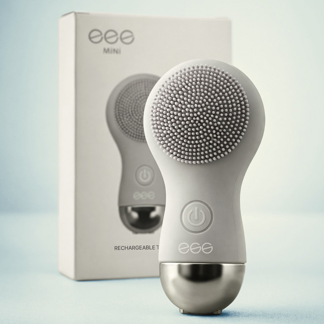 미니에그 디바이스(충전형) 클렌징 디바이스 세안 진동 클렌저 충전식 피부마사지기 전동클렌저 얼굴마사지기구 멀티 세안, 메탈, 미니 에그디바이스