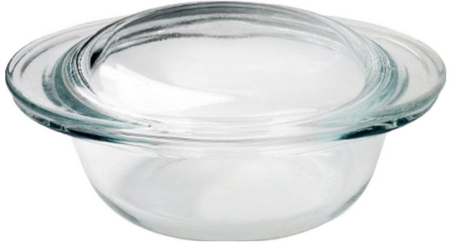 시맥스 내열유리 찜기 오븐용기 전자렌지용기 유리보관용기 그라탕기, 원형찜기(250ml), 1개