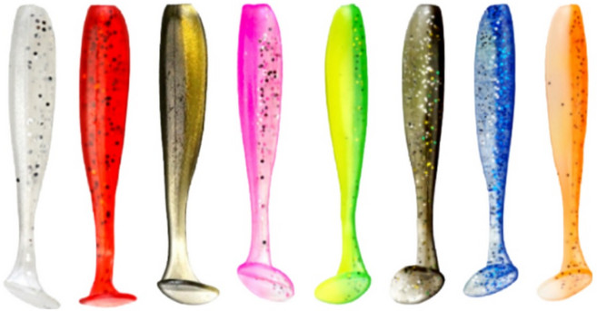 피싱온 민물/바다낚시 스팽글 루어웜 2인치/2.5인치/3인치 20P, 1개