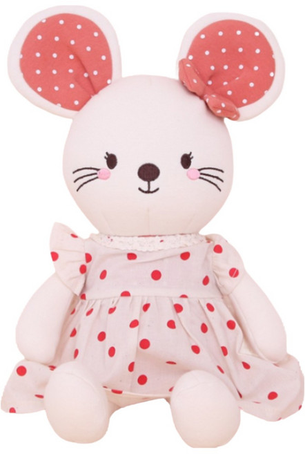 베베라온 애착인형 봉제인형 옷 원피스 상하세트 토끼 곰 고양이 인형옷, 2-2.원피스 봉봉(B), 1개