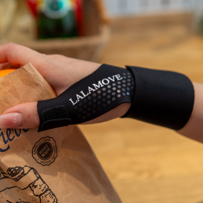 라라무브 엄지손가락 손목보호대 아대 밴드, 1개, 블랙, 왼손
