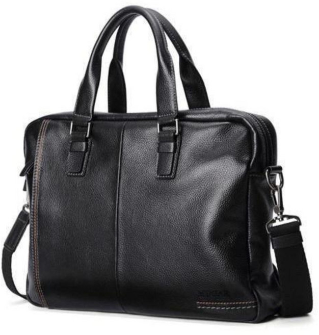 ANYOU 서류가방 남성 천연소가죽 토트백 노트북 회사원