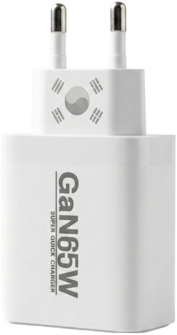 초고속 멀티 충전기 국산 아이홈 Gan65W 30W 20W C타입 2포트 PD PPS 60W블레이디드충전케이블 난연PVC커버 단선방지탭포함, 1세트, 화이트 65W 태극기에디션