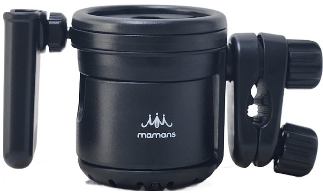 마만스 폴딩식 유모차 컵홀더 2구, 1개, 시크블랙