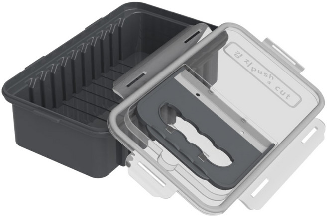 혼시티 김치 자르미 밀폐용기 3L, 그레이, 1개