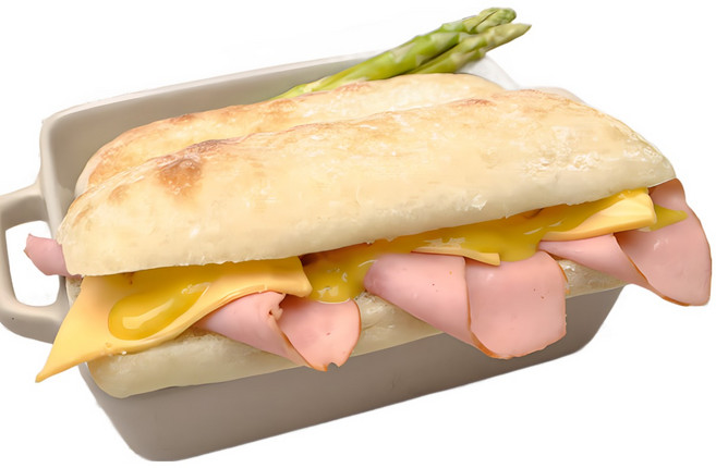 킹즈 치아바타 100% 수제 햄치즈 샌드위치, 163g, 10개