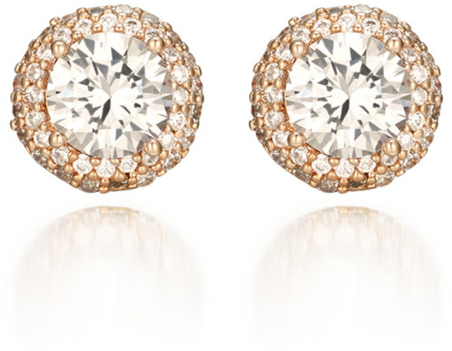 [엘르주얼리] 14K GF 원더풀 큐빅 귀걸이 ELGPEE308